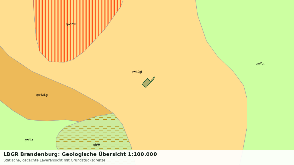 Statische Kartenansicht: LBGR Brandenburg: Geologische Übersicht 1:100.000