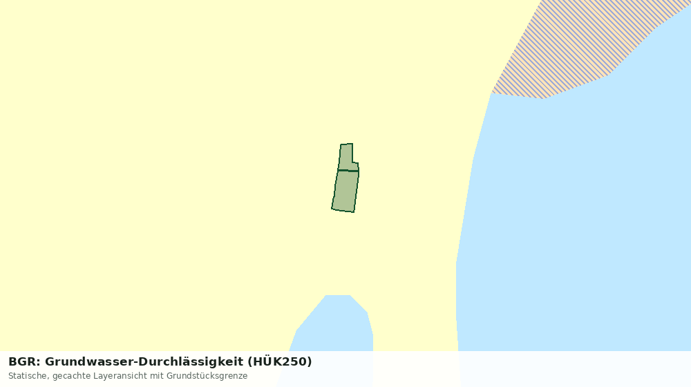 Statische Kartenansicht: BGR: Grundwasser-Durchlässigkeit (HÜK250)