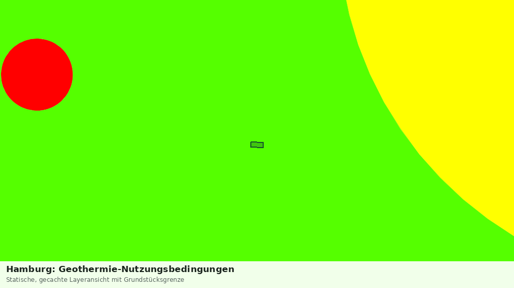 Statische Kartenansicht: Hamburg: Geothermie-Nutzungsbedingungen