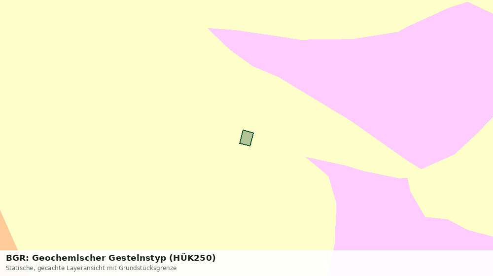 Statische Kartenansicht: BGR: Geochemischer Gesteinstyp (HÜK250)