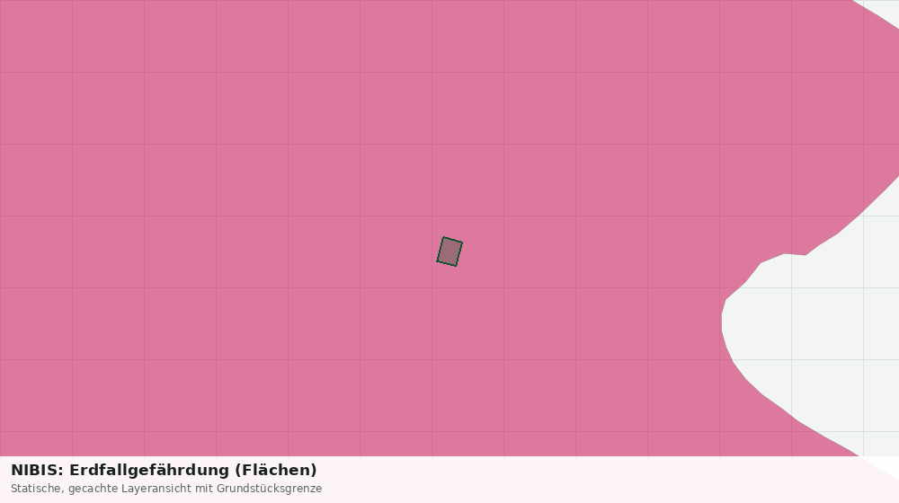 Statische Kartenansicht: NIBIS: Erdfallgefährdung (Flächen)