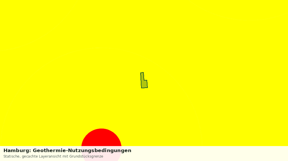 Statische Kartenansicht: Hamburg: Geothermie-Nutzungsbedingungen