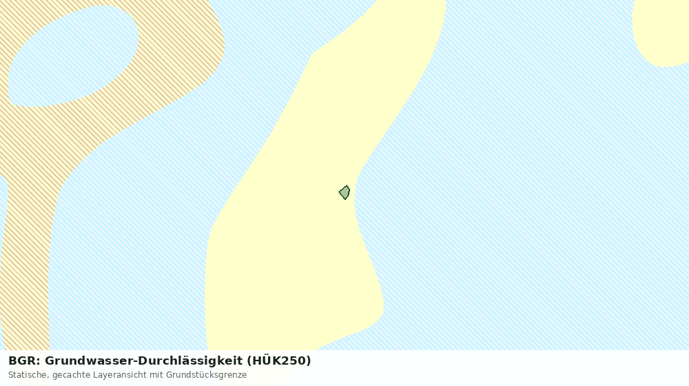 Statische Kartenansicht: BGR: Grundwasser-Durchlässigkeit (HÜK250)