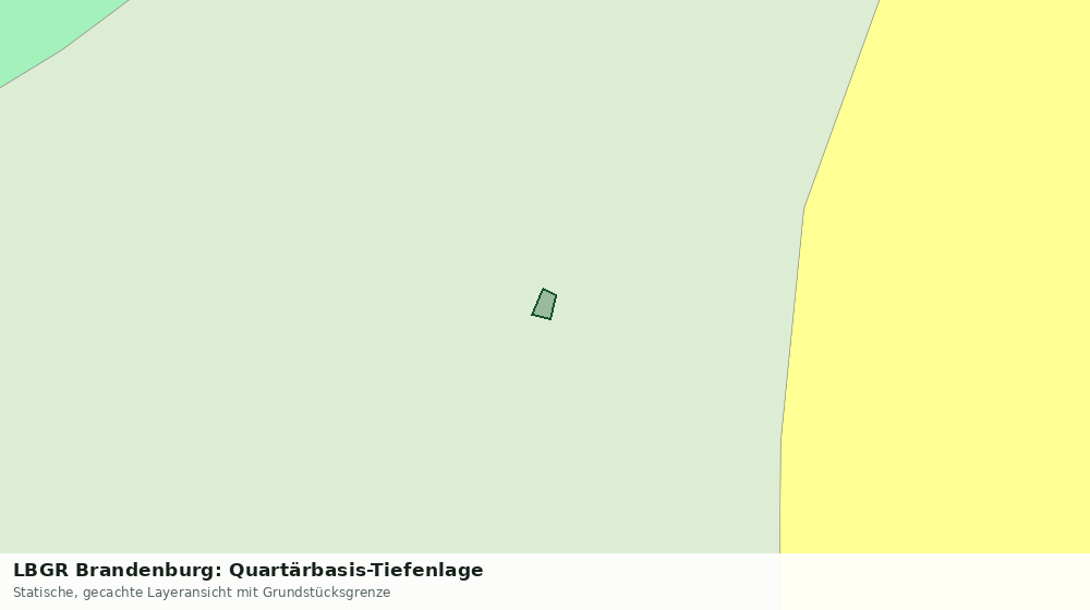 Statische Kartenansicht: LBGR Brandenburg: Quartärbasis-Tiefenlage