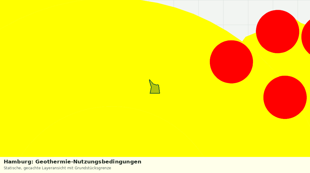 Statische Kartenansicht: Hamburg: Geothermie-Nutzungsbedingungen