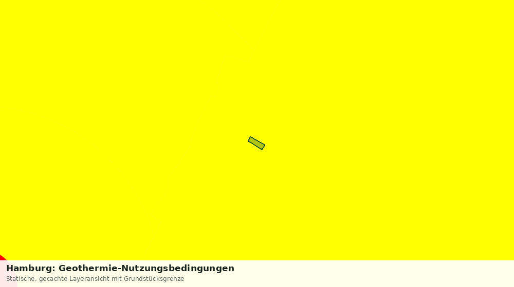 Statische Kartenansicht: Hamburg: Geothermie-Nutzungsbedingungen