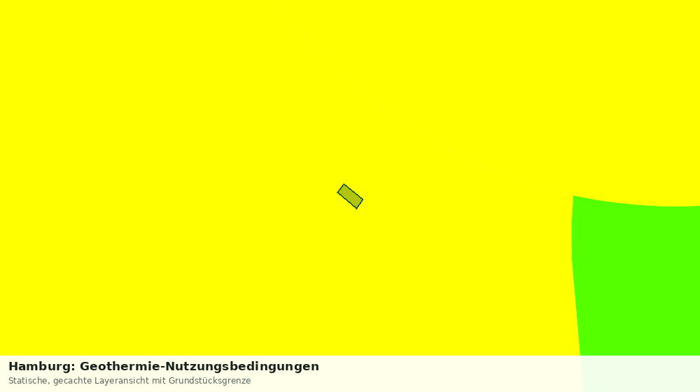 Statische Kartenansicht: Hamburg: Geothermie-Nutzungsbedingungen