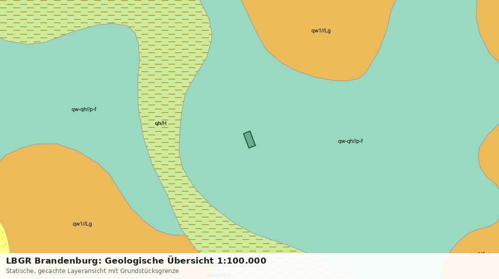 Statische Kartenansicht: LBGR Brandenburg: Geologische Übersicht 1:100.000