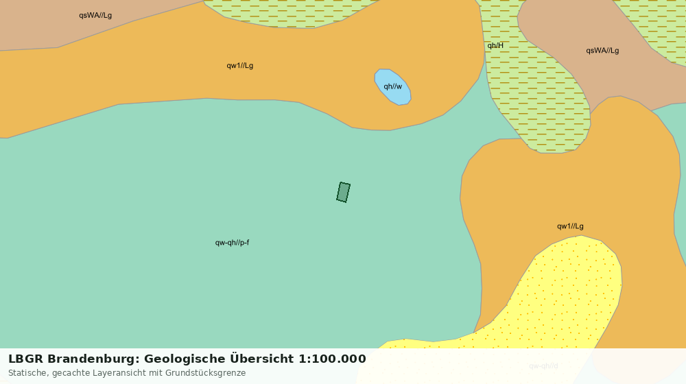 Statische Kartenansicht: LBGR Brandenburg: Geologische Übersicht 1:100.000