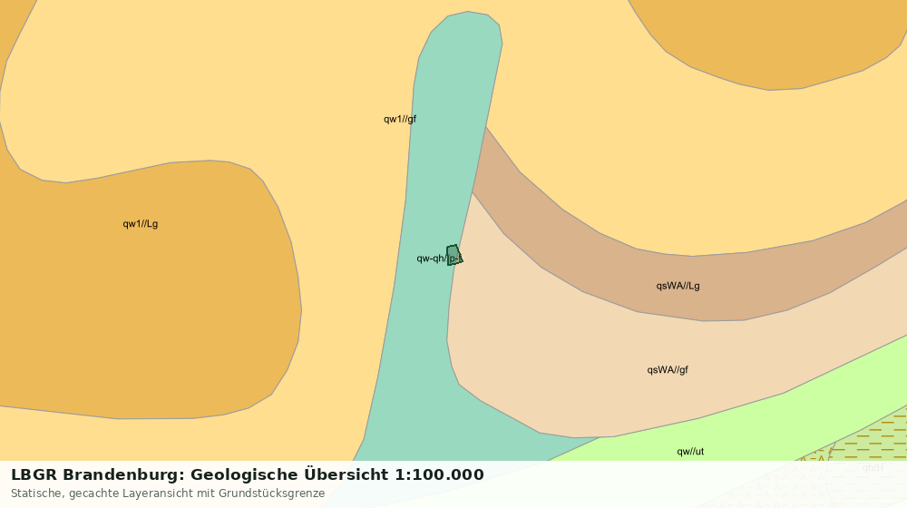 Statische Kartenansicht: LBGR Brandenburg: Geologische Übersicht 1:100.000