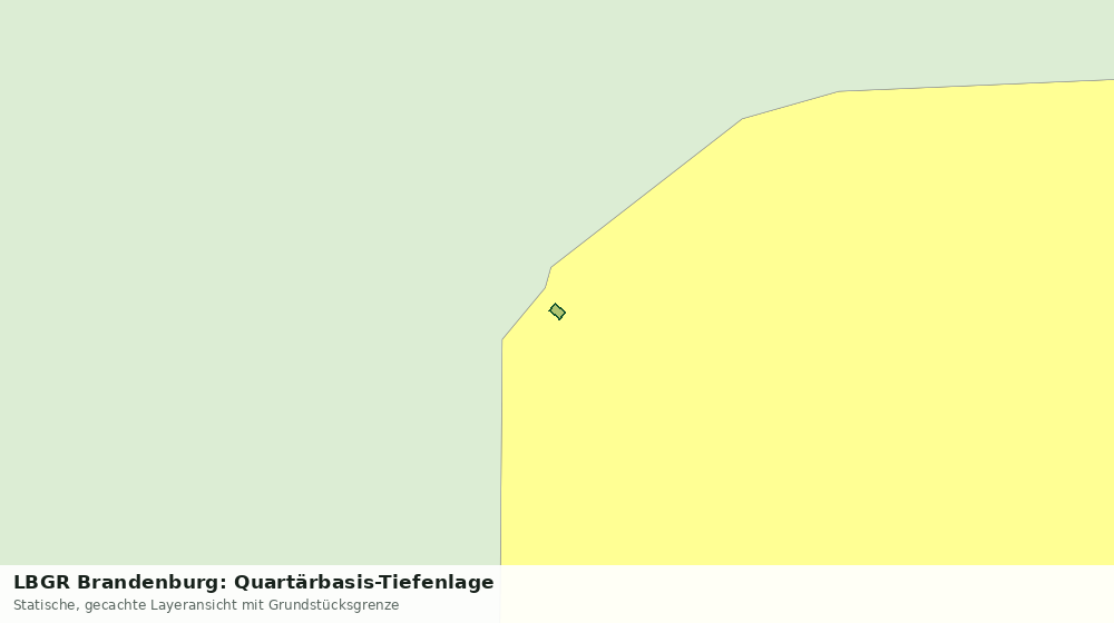 Statische Kartenansicht: LBGR Brandenburg: Quartärbasis-Tiefenlage