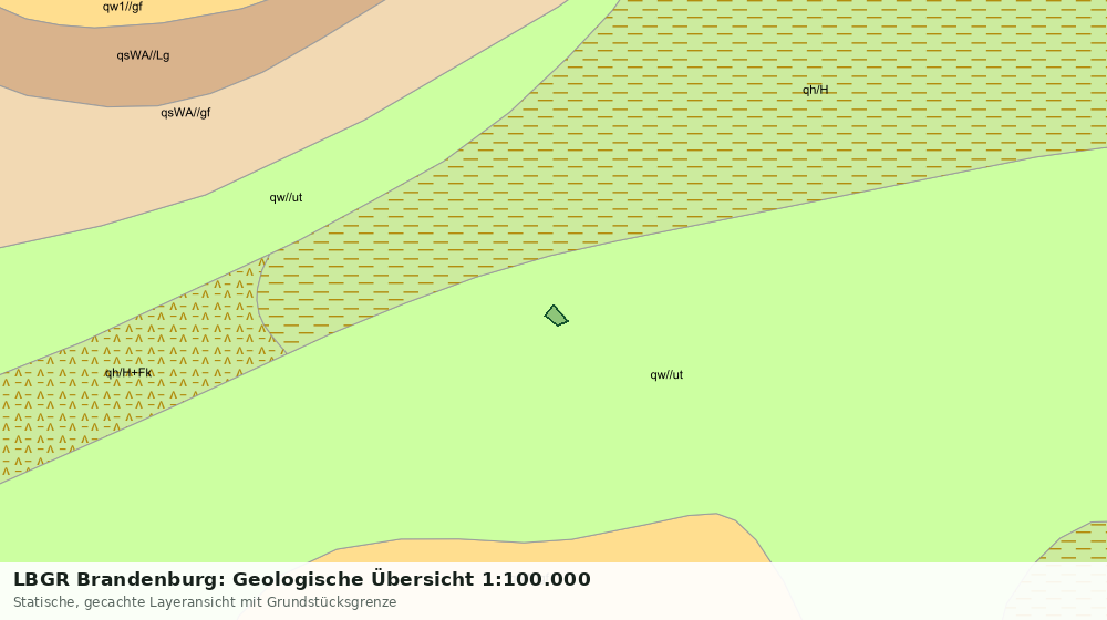 Statische Kartenansicht: LBGR Brandenburg: Geologische Übersicht 1:100.000