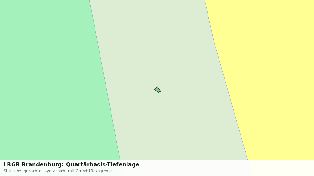Statische Kartenansicht: LBGR Brandenburg: Quartärbasis-Tiefenlage