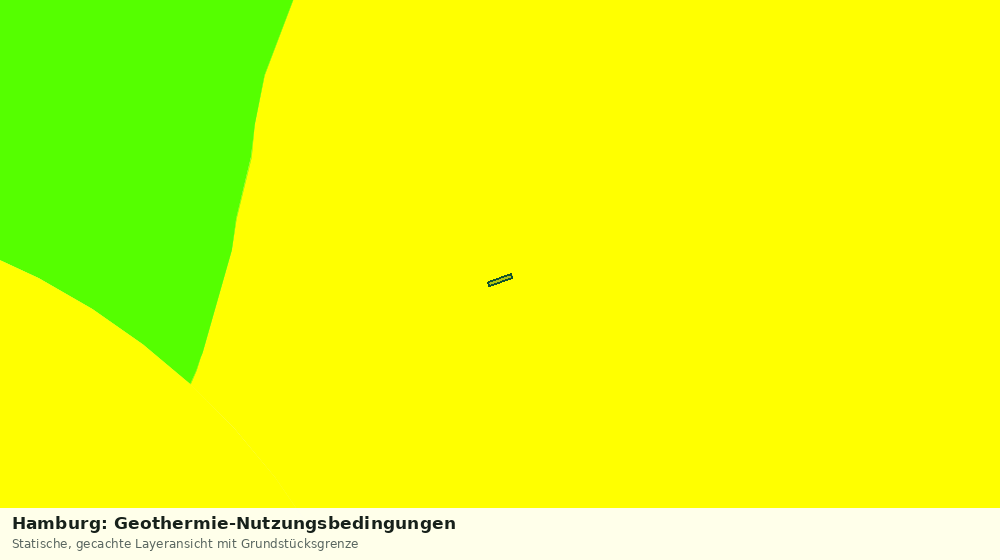 Statische Kartenansicht: Hamburg: Geothermie-Nutzungsbedingungen