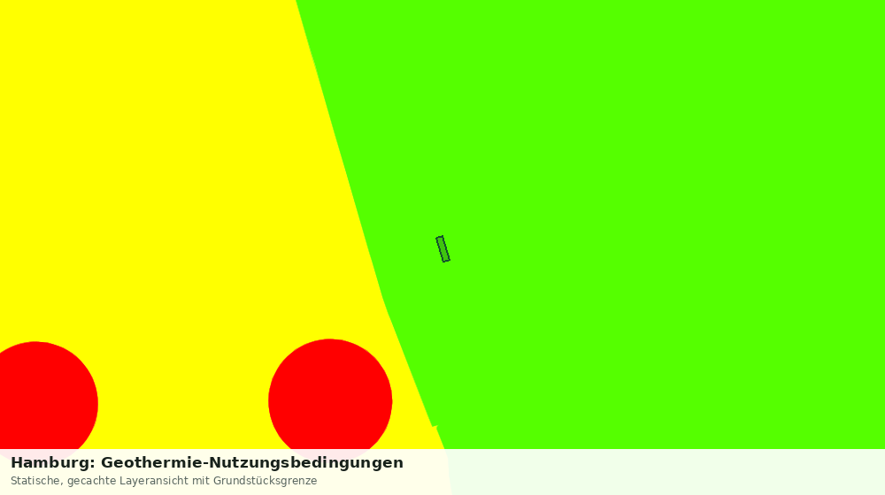 Statische Kartenansicht: Hamburg: Geothermie-Nutzungsbedingungen