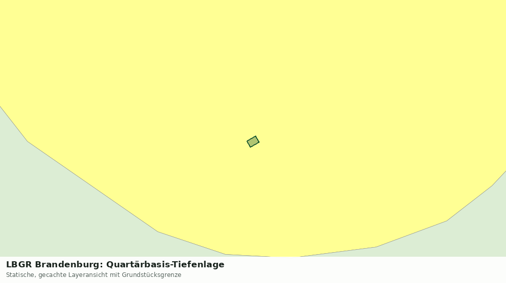 Statische Kartenansicht: LBGR Brandenburg: Quartärbasis-Tiefenlage