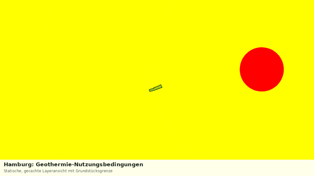 Statische Kartenansicht: Hamburg: Geothermie-Nutzungsbedingungen