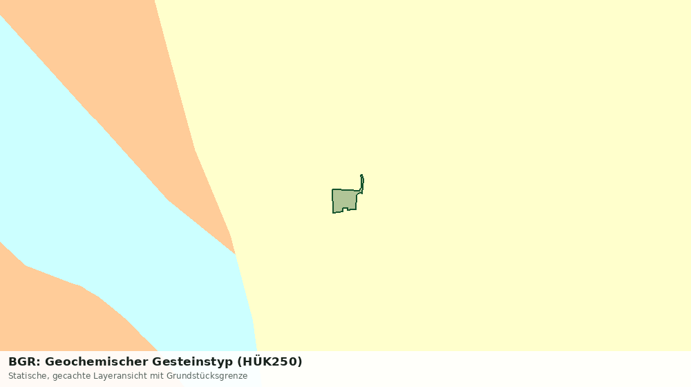 Statische Kartenansicht: BGR: Geochemischer Gesteinstyp (HÜK250)