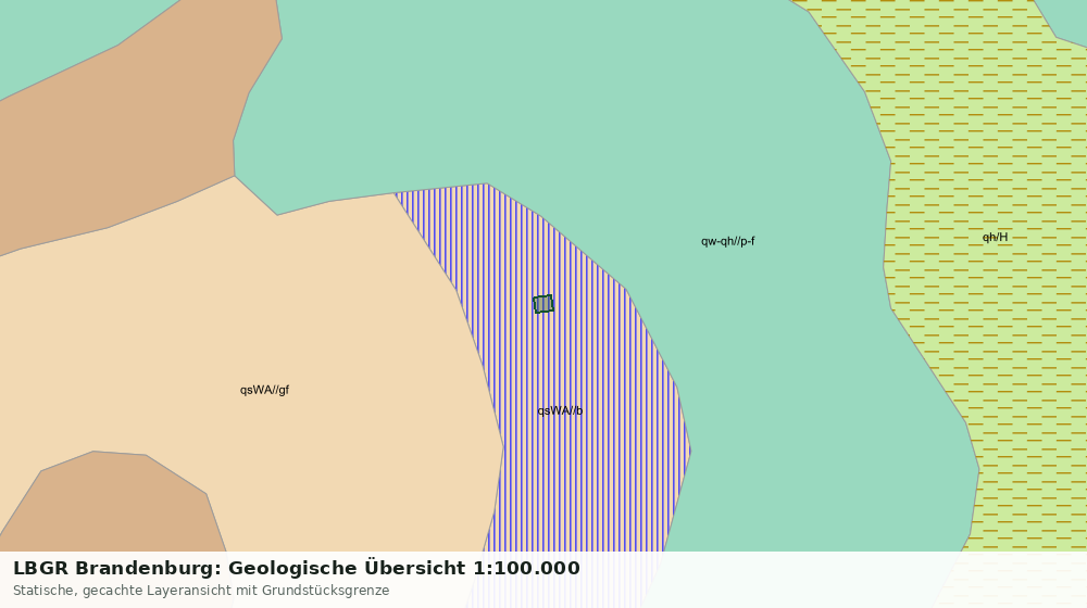 Statische Kartenansicht: LBGR Brandenburg: Geologische Übersicht 1:100.000