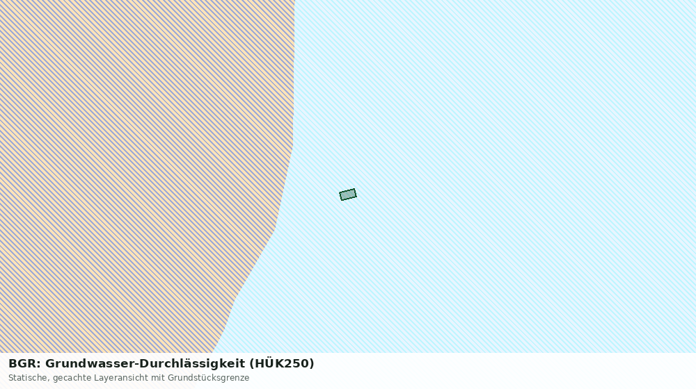 Statische Kartenansicht: BGR: Grundwasser-Durchlässigkeit (HÜK250)