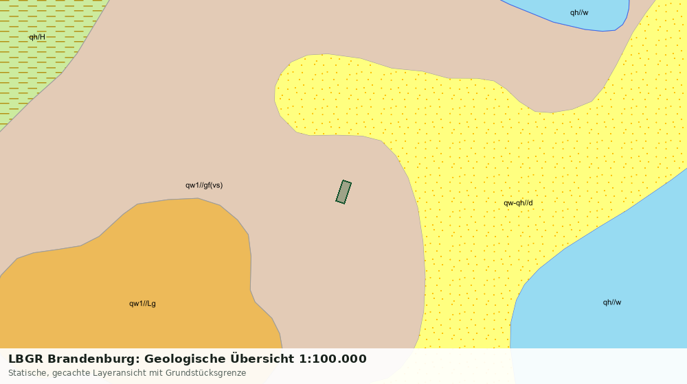 Statische Kartenansicht: LBGR Brandenburg: Geologische Übersicht 1:100.000