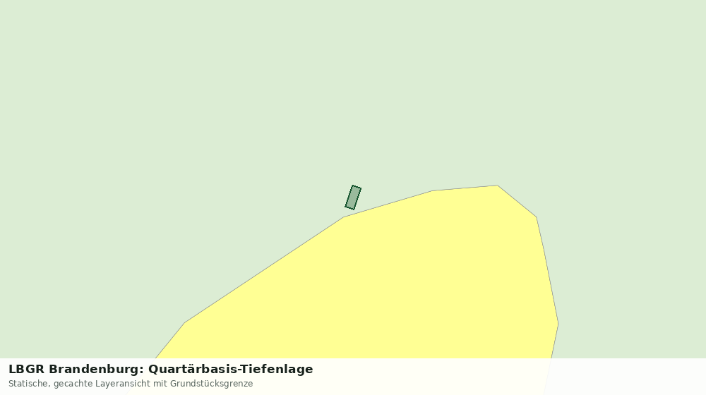 Statische Kartenansicht: LBGR Brandenburg: Quartärbasis-Tiefenlage