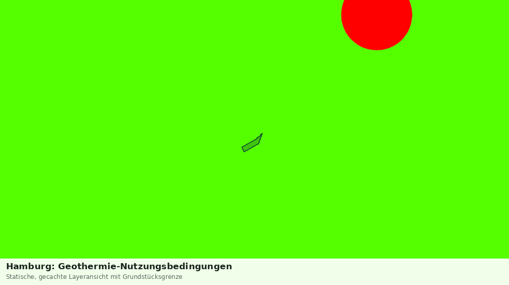 Statische Kartenansicht: Hamburg: Geothermie-Nutzungsbedingungen