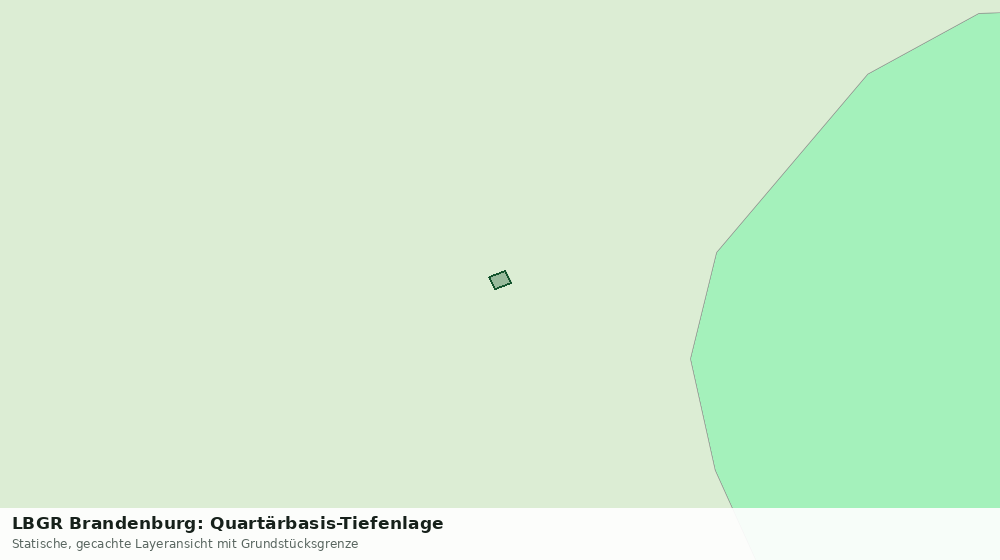 Statische Kartenansicht: LBGR Brandenburg: Quartärbasis-Tiefenlage
