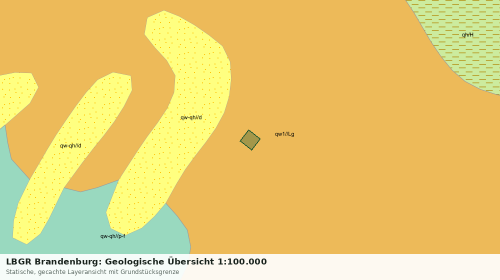 Statische Kartenansicht: LBGR Brandenburg: Geologische Übersicht 1:100.000