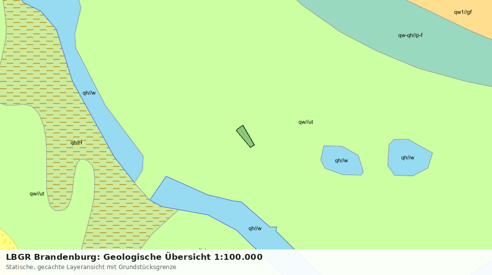 Statische Kartenansicht: LBGR Brandenburg: Geologische Übersicht 1:100.000