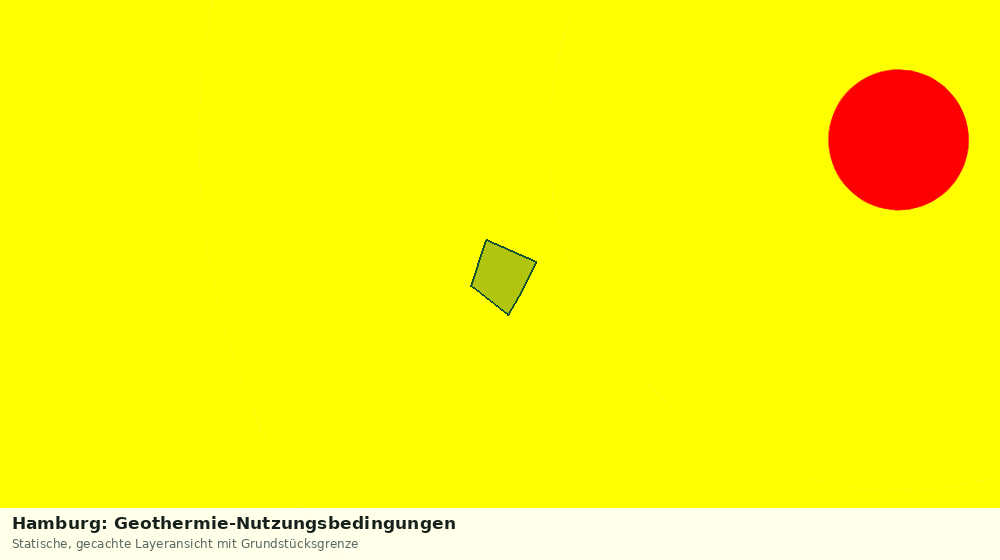Statische Kartenansicht: Hamburg: Geothermie-Nutzungsbedingungen