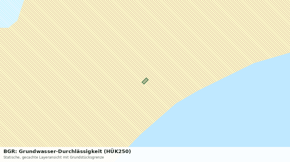 Statische Kartenansicht: BGR: Grundwasser-Durchlässigkeit (HÜK250)