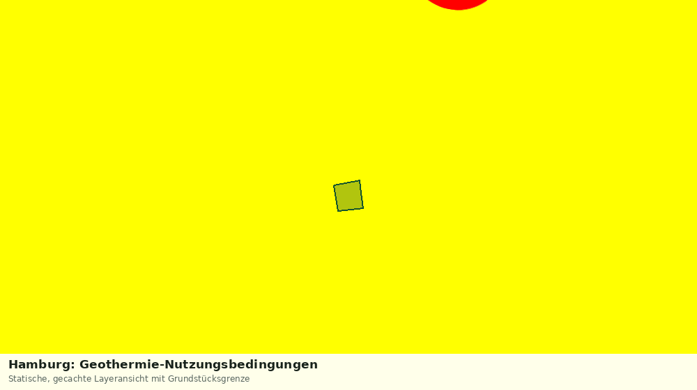 Statische Kartenansicht: Hamburg: Geothermie-Nutzungsbedingungen