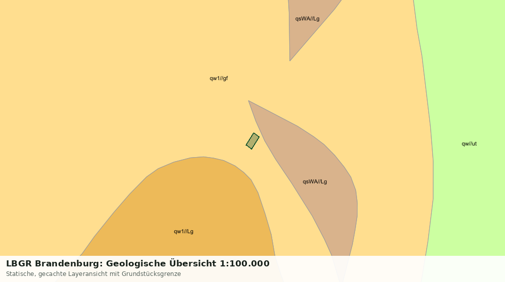 Statische Kartenansicht: LBGR Brandenburg: Geologische Übersicht 1:100.000