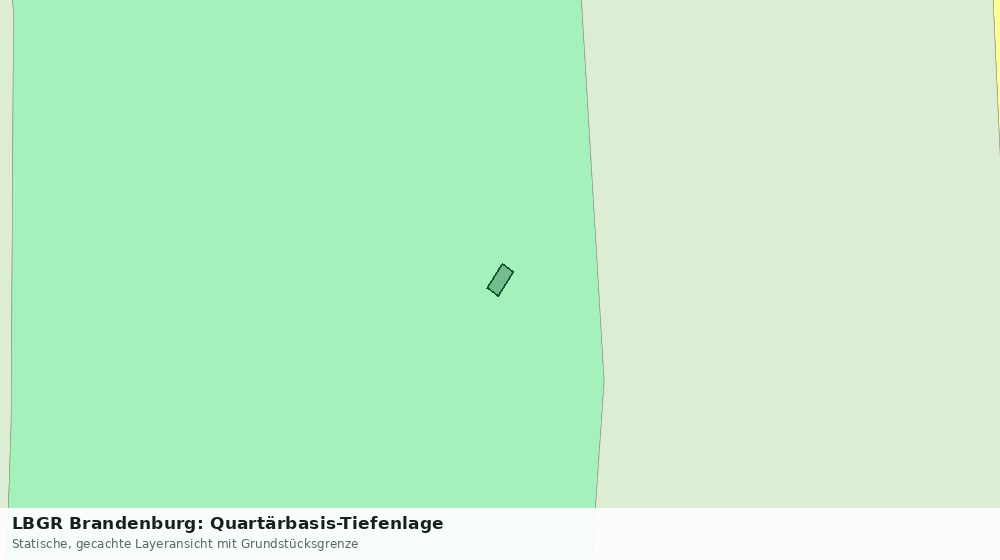 Statische Kartenansicht: LBGR Brandenburg: Quartärbasis-Tiefenlage
