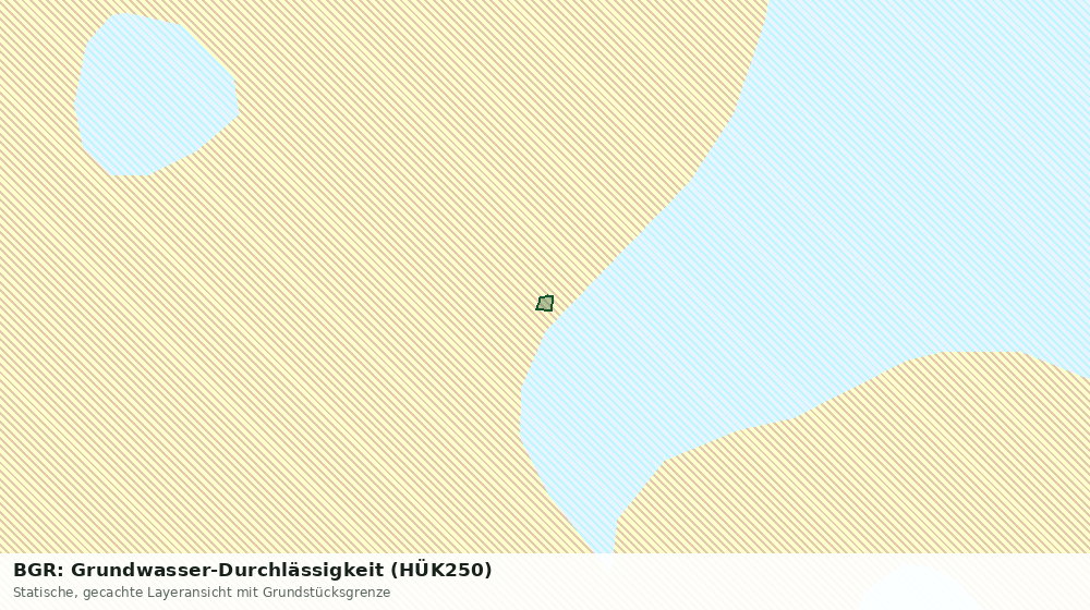 Statische Kartenansicht: BGR: Grundwasser-Durchlässigkeit (HÜK250)