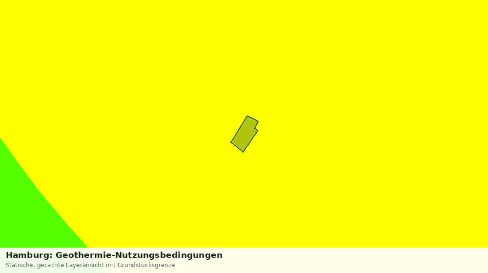Statische Kartenansicht: Hamburg: Geothermie-Nutzungsbedingungen