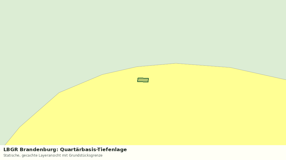 Statische Kartenansicht: LBGR Brandenburg: Quartärbasis-Tiefenlage