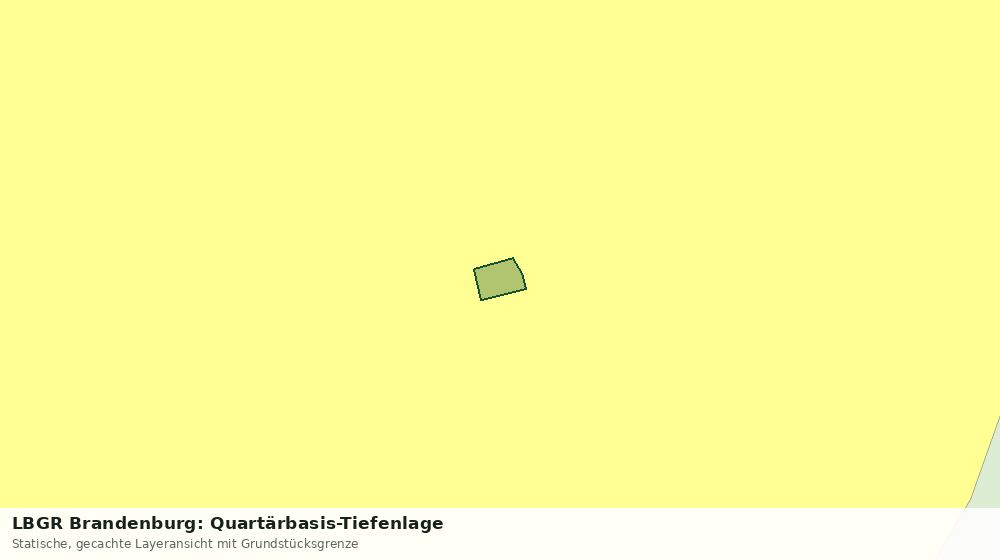 Statische Kartenansicht: LBGR Brandenburg: Quartärbasis-Tiefenlage