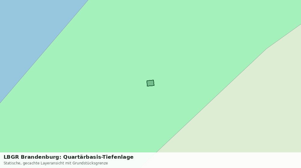 Statische Kartenansicht: LBGR Brandenburg: Quartärbasis-Tiefenlage