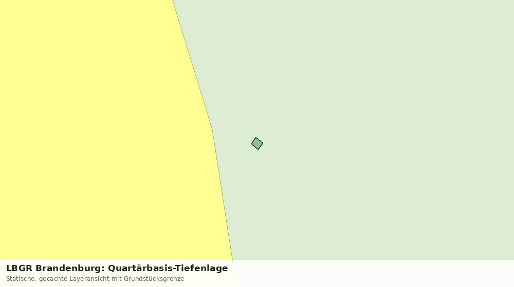 Statische Kartenansicht: LBGR Brandenburg: Quartärbasis-Tiefenlage