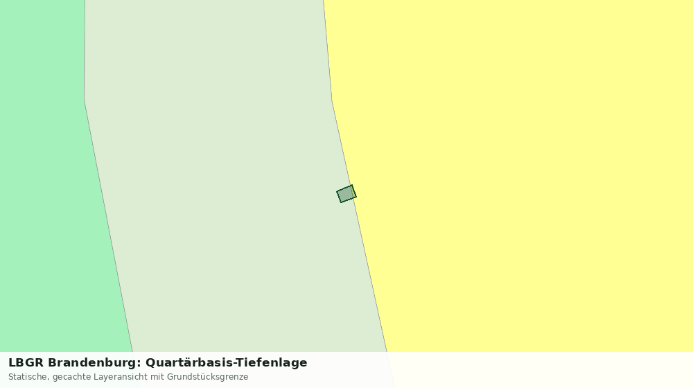 Statische Kartenansicht: LBGR Brandenburg: Quartärbasis-Tiefenlage