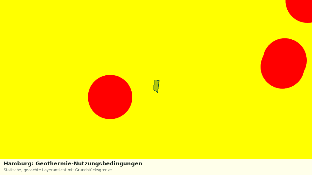 Statische Kartenansicht: Hamburg: Geothermie-Nutzungsbedingungen
