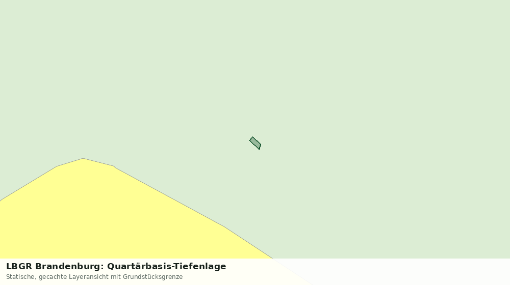 Statische Kartenansicht: LBGR Brandenburg: Quartärbasis-Tiefenlage