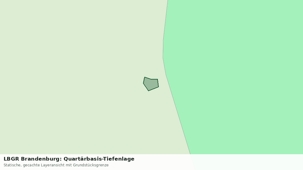 Statische Kartenansicht: LBGR Brandenburg: Quartärbasis-Tiefenlage