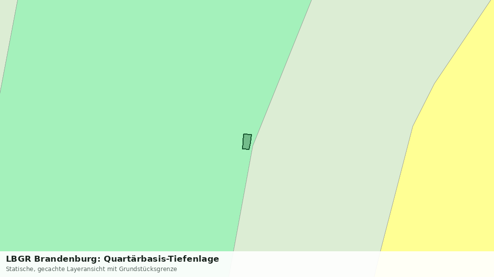 Statische Kartenansicht: LBGR Brandenburg: Quartärbasis-Tiefenlage