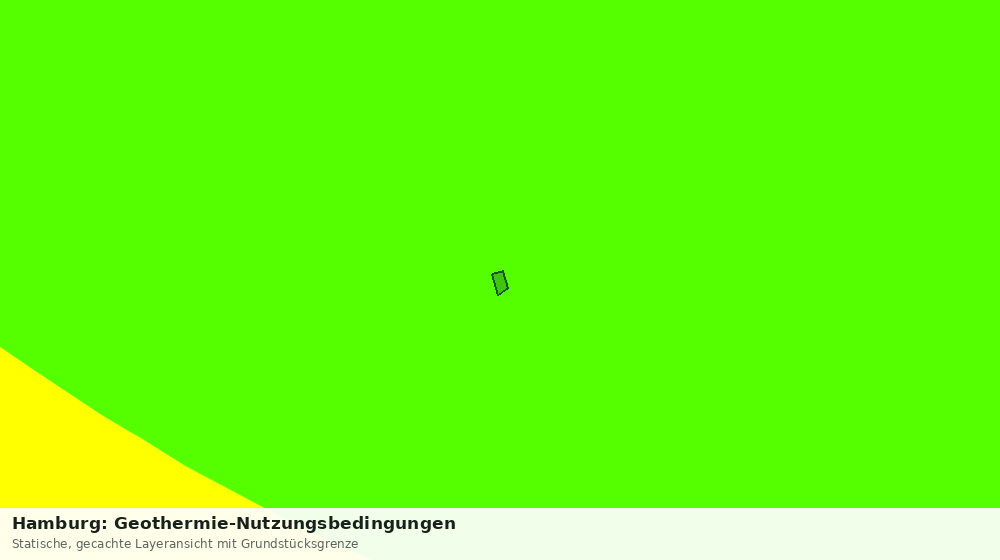 Statische Kartenansicht: Hamburg: Geothermie-Nutzungsbedingungen