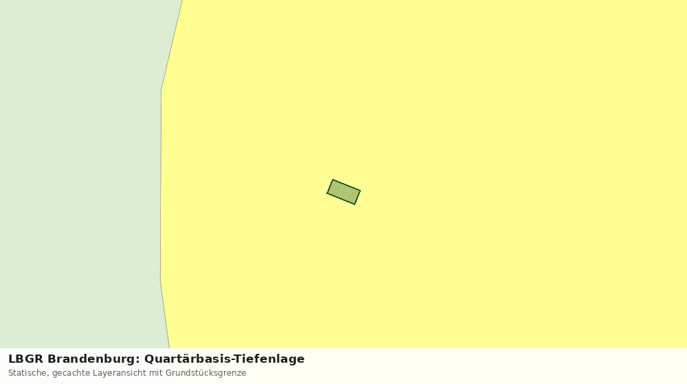 Statische Kartenansicht: LBGR Brandenburg: Quartärbasis-Tiefenlage