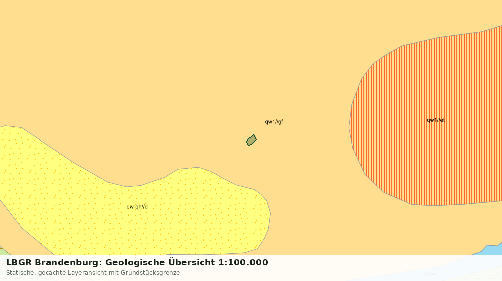Statische Kartenansicht: LBGR Brandenburg: Geologische Übersicht 1:100.000