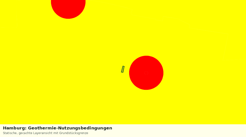Statische Kartenansicht: Hamburg: Geothermie-Nutzungsbedingungen